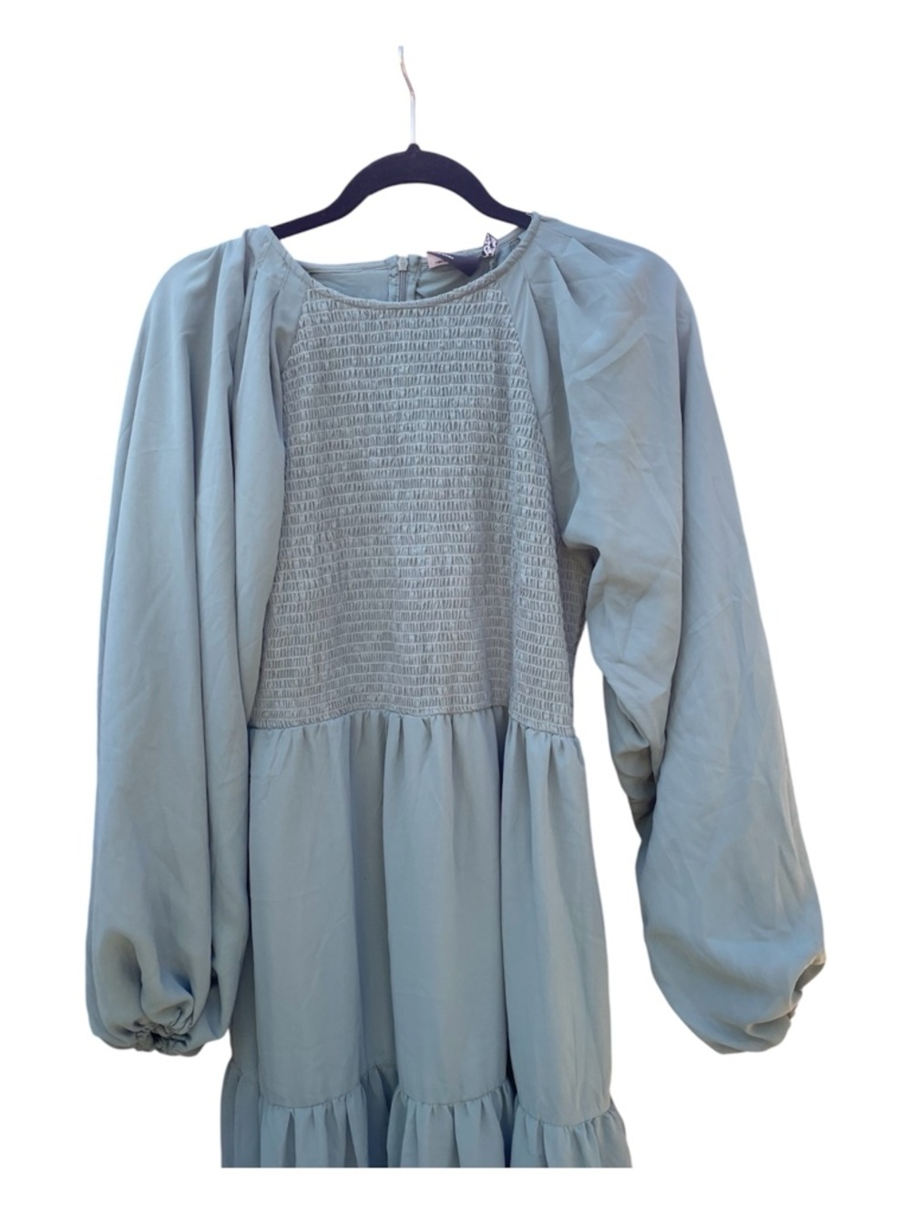 ASOS Sage Green Smocked Bodice Tiered Maxi Dress - Picture 5 of 6